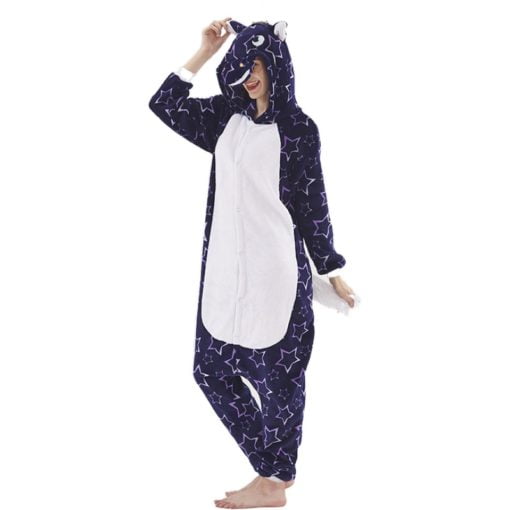 Deep Blue Star Kigurumi Onesie Pajamas Animal Costumes for Women Men