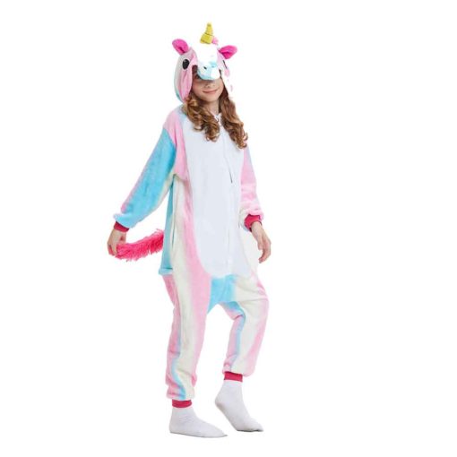 girls rainbow unicorn onesie