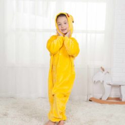 Pikachu Onesie Kids Boys Girls Pajamas Kigurumi Animal Costumes 