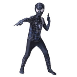 black spiderman suit